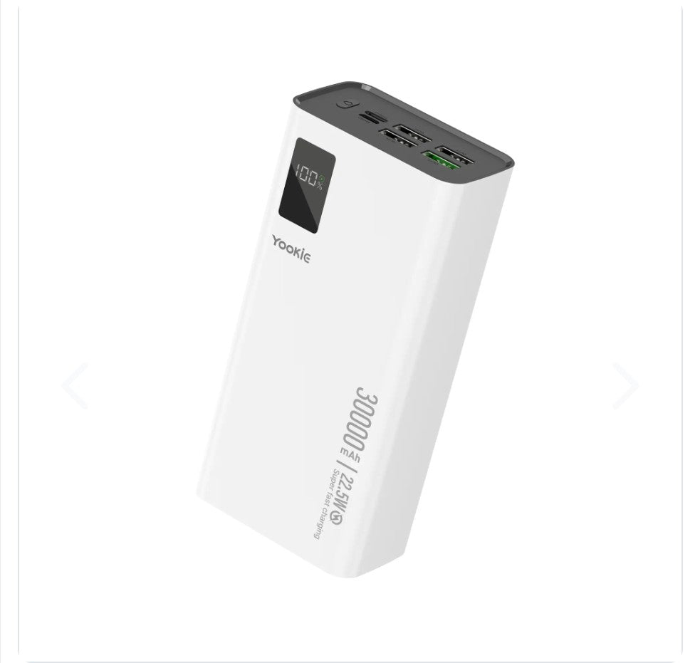 Power Bank Yookie YO93 | 30000mAh Carga